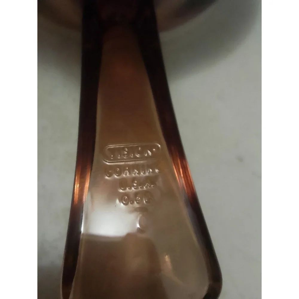 VTG Visions Corning Pyrex Amber 0.5 Liter Saucepan And Lid